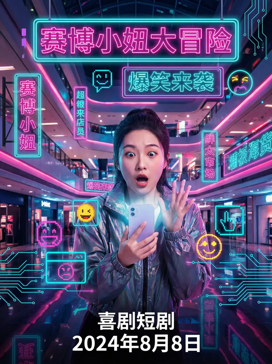 东北女人大叫痒 搞笑喜剧短剧 - 赛博小妞大冒险海报